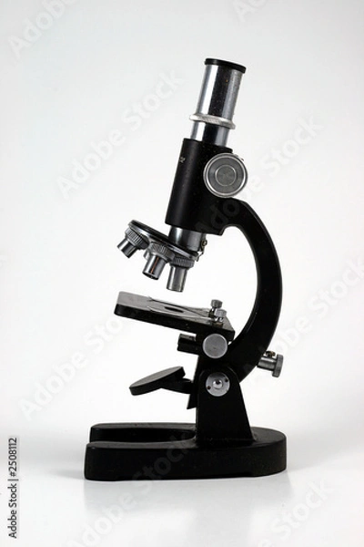 Obraz microscope on a white background