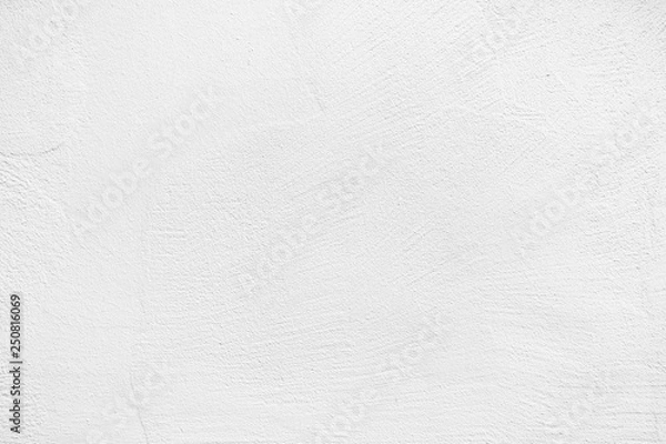 Fototapeta Abstract white cement wall texture background for interior design,copy space for add text. 