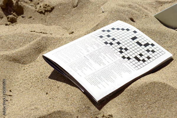 Obraz crosswords on the sand