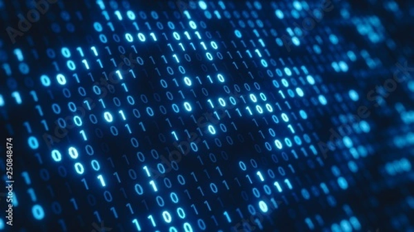 Obraz バイナリーコードの背景