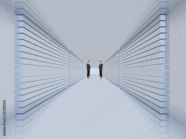 Fototapeta business network