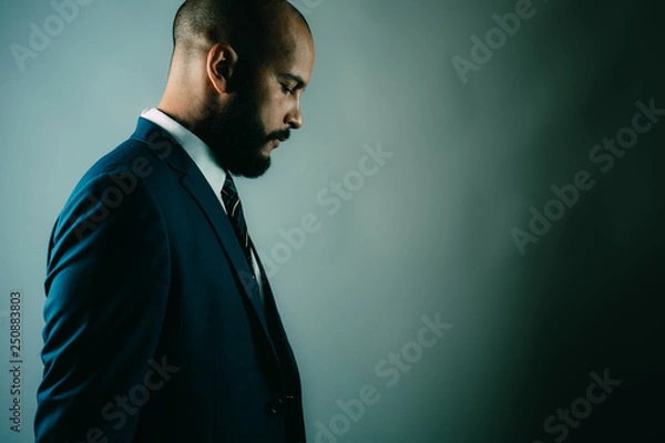 Obraz Profile business man with beard