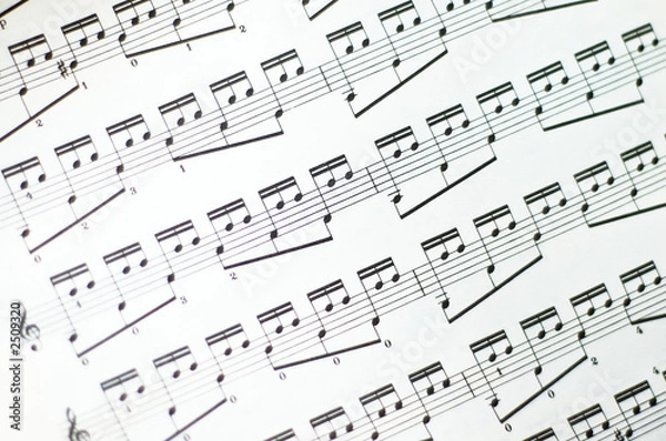 Obraz sheet music