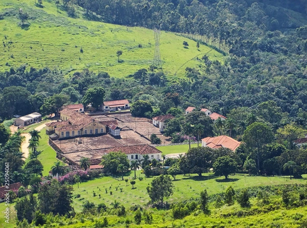 Obraz a countryside farm overview