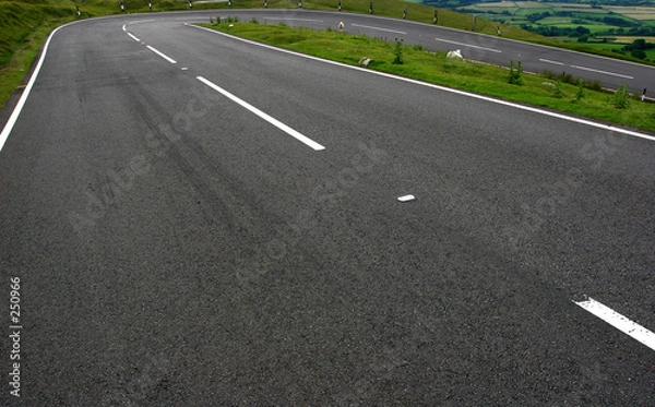 Fototapeta dangerous bend