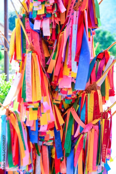 Obraz Predicting Future with ribbon in Chinese style 