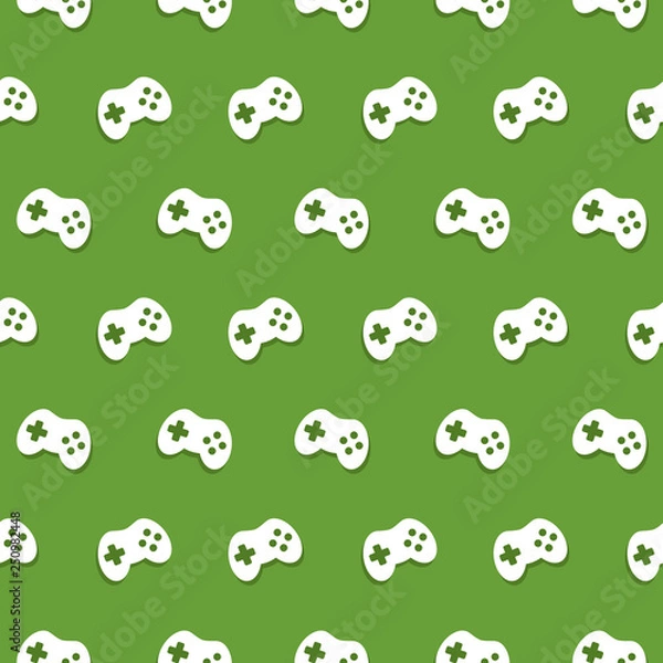 Fototapeta Vector Seamless Game Controller Pattern