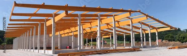 Fototapeta hallenbau