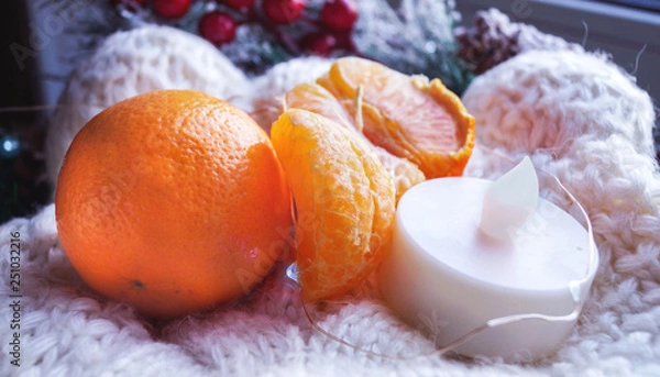 Obraz orange fruit mandarin