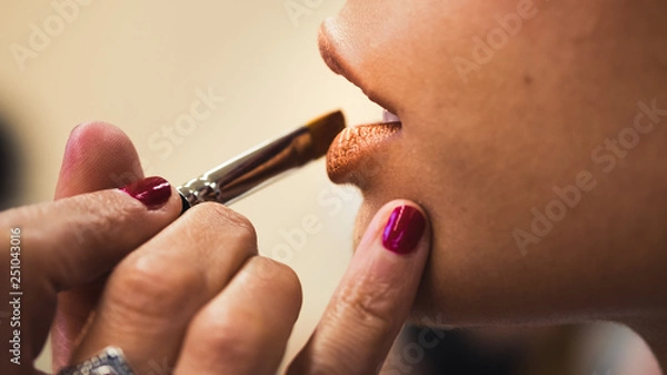 Obraz Maquillaje labios