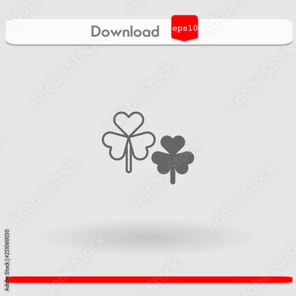 Fototapeta clover vector icon