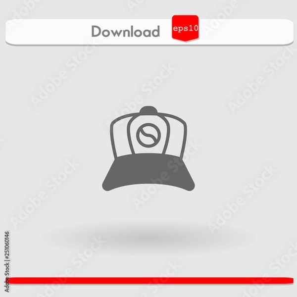 Fototapeta cap vector icon