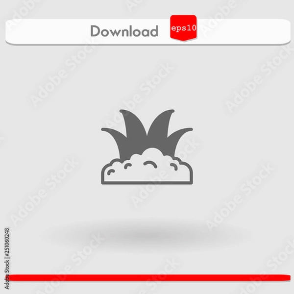 Fototapeta grass vector icon