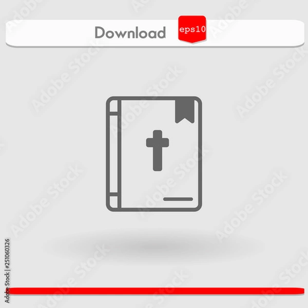 Fototapeta bible vector icon