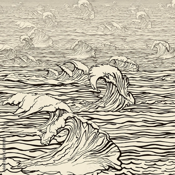 Obraz Wind velocity over the sea