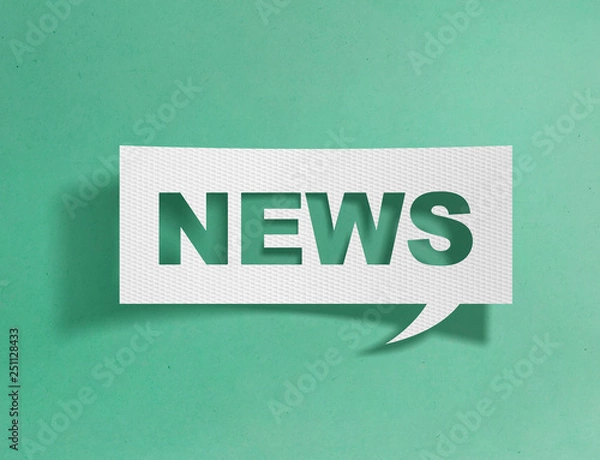 Obraz Speech bubble with news message