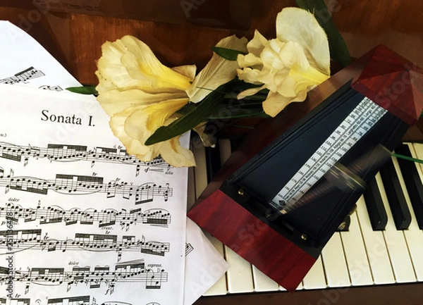 Obraz Metronomo e tempo