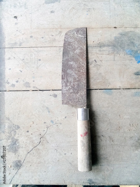 Obraz 錆びた包丁・劣化