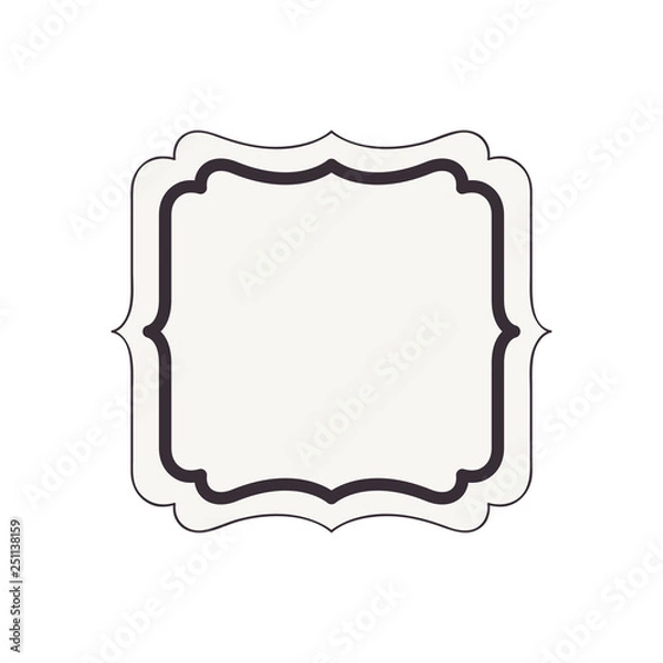 Fototapeta elegant frame isolated icon