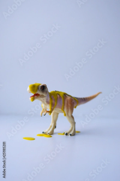 Obraz dinosaur yellow