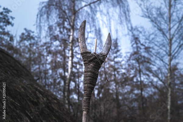 Obraz Stone Age spear used for hunting.