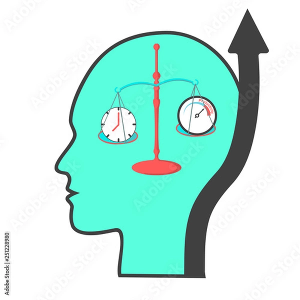 Obraz Abstract Growth Equals Time and Productivity inside