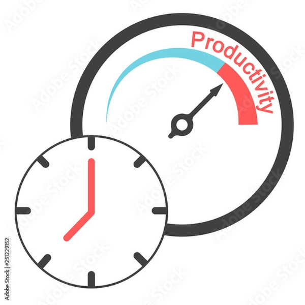 Obraz Abstract Time and Productivity 