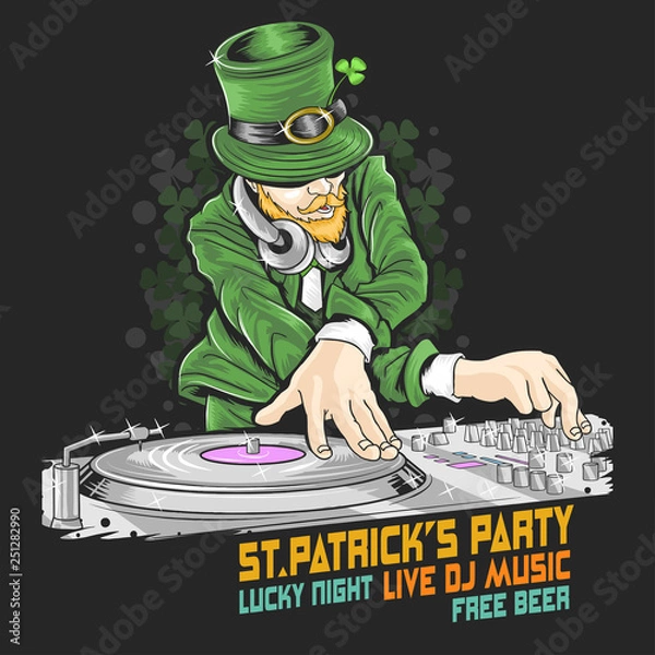 Obraz ST PATRICKS DAY DJ PARTY