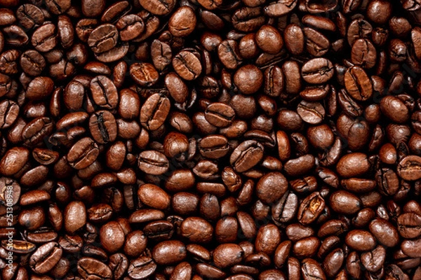 Obraz Roasted coffee beans background