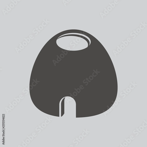 Fototapeta Tandoor icon isolated sign symbol and flat style for app, web and digital design. Vector illustration.