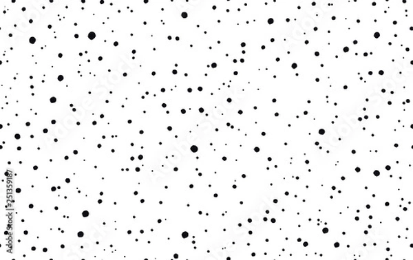 Obraz Seamless dot pattern. Randomly disposed spots. Dots background.