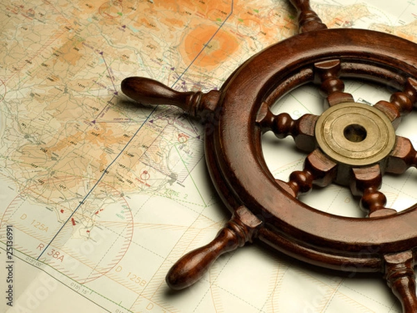 Fototapeta navigation map