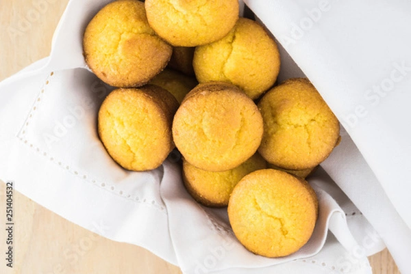 Obraz Mini cornbread muffins.