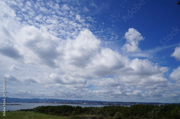 Obraz blue sky and clouds