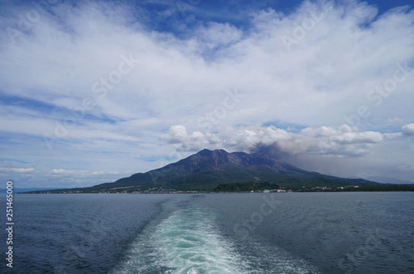 Obraz sea and volcano