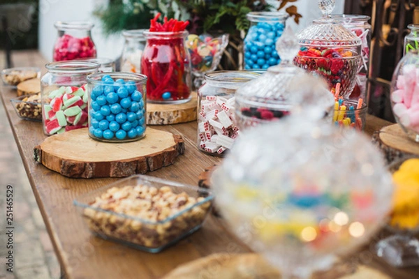 Obraz sweets candy bar weddings, goodies