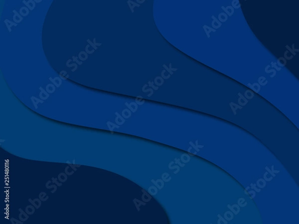 Fototapeta 3D abstract paper art style, design layout for business presentations, flyers, posters, prints, decoration, cards, brochure cover.