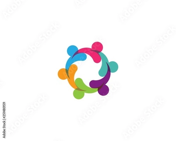 Obraz community care Logo template