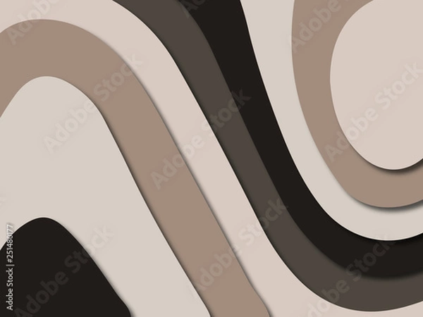 Fototapeta 3D abstract paper art style, design layout for business presentations, flyers, posters, prints, decoration, cards, brochure cover.