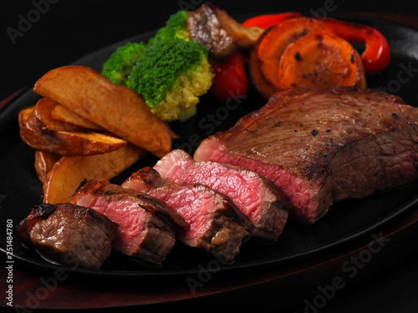 Obraz 牛イチボ　赤身ステーキ