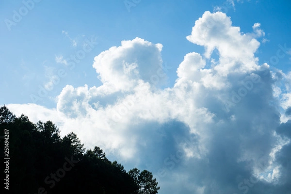Obraz blue sky and clouds