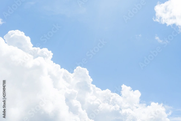 Obraz blue sky with clouds