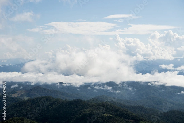 Obraz clouds over mountains