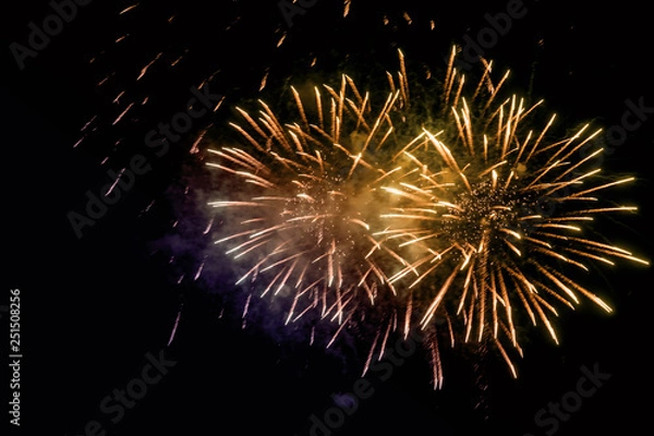 Fototapeta Firework on a black background