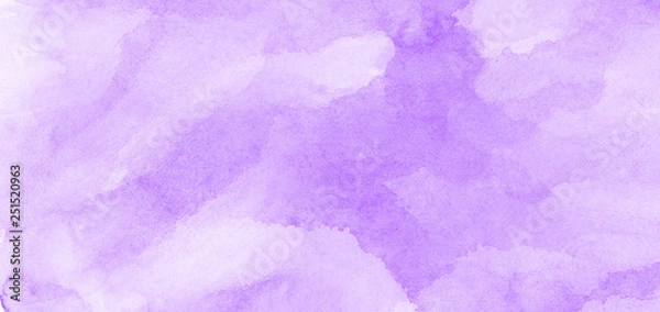 Fototapeta Vintage jasnofioletowa farba akwarela ręcznie rysowane ilustracja z teksturą ziarna papieru do projektowania aquarelle. Streszczenie grunge fioletowy gradient fioletowy kolor wody artystyczny pędzel rozchlapać tło