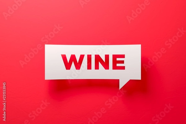 Fototapeta White Chat Bubble On Blue Background 