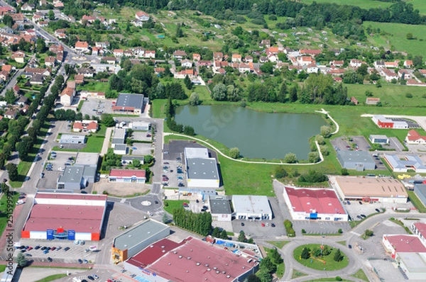 Fototapeta vue aérienne