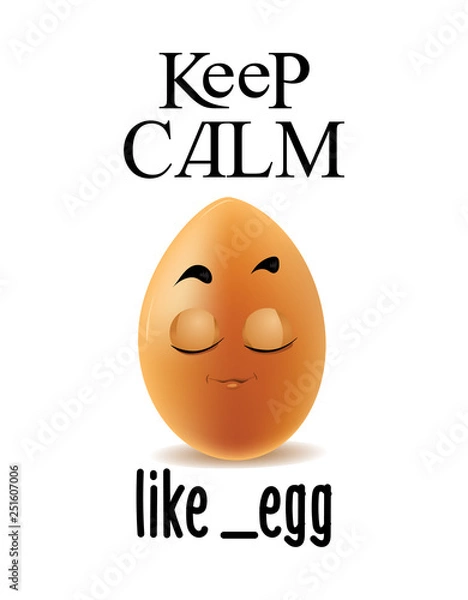 Obraz Calm Egg Illustration