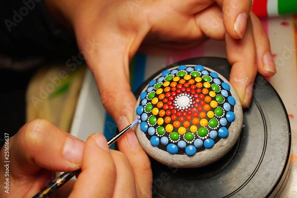 Obraz Piękny kamień mandali