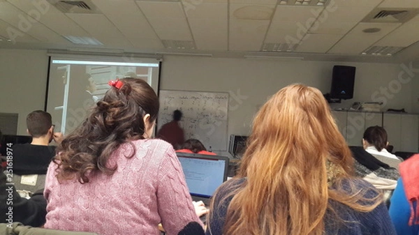 Fototapeta At a lecture